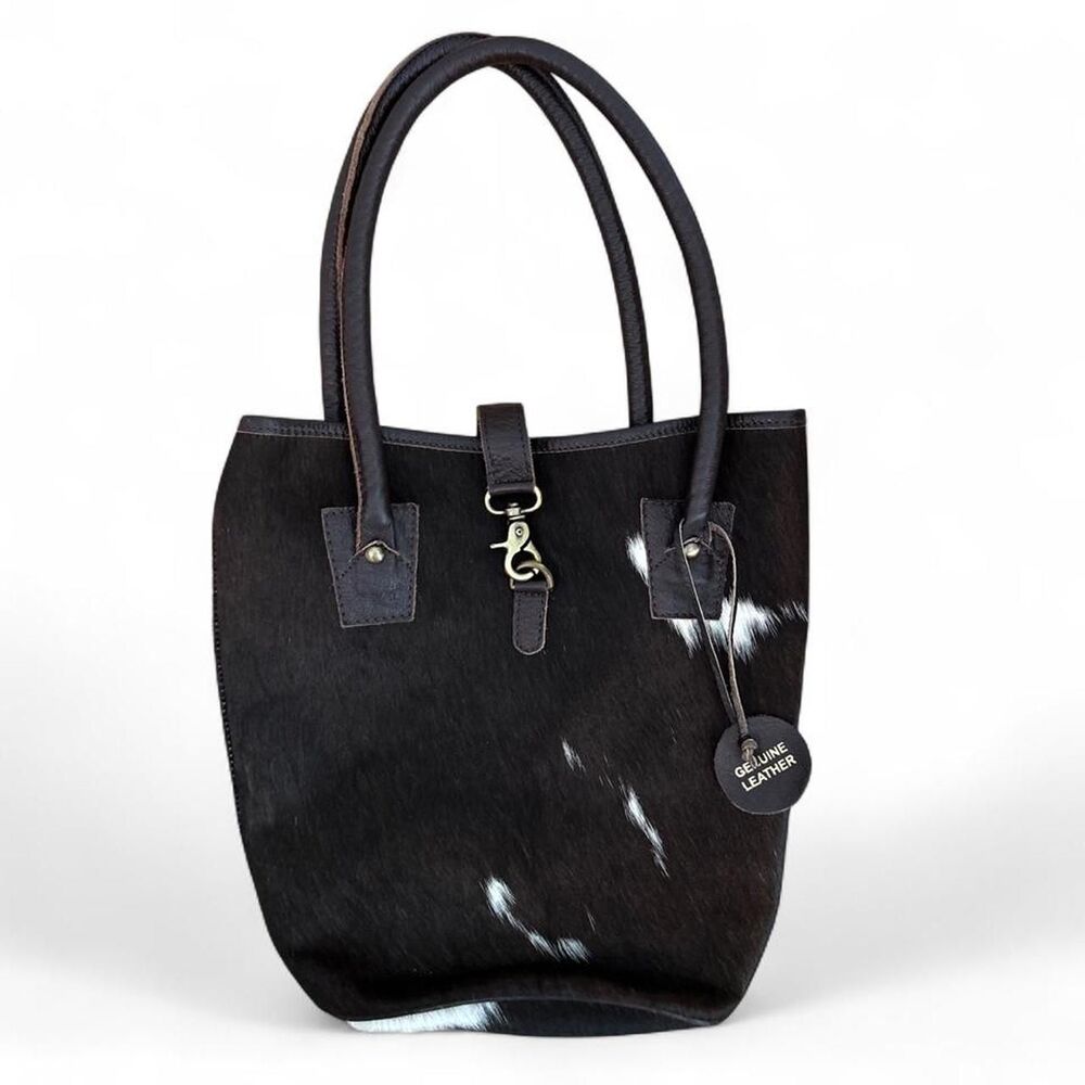 Genuine Cowhide leather tote bag